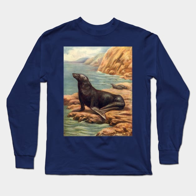 California Sea Lion Long Sleeve T-Shirt by MasterpieceCafe